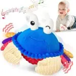 Crab baby toy with motion and music, wholesale pack