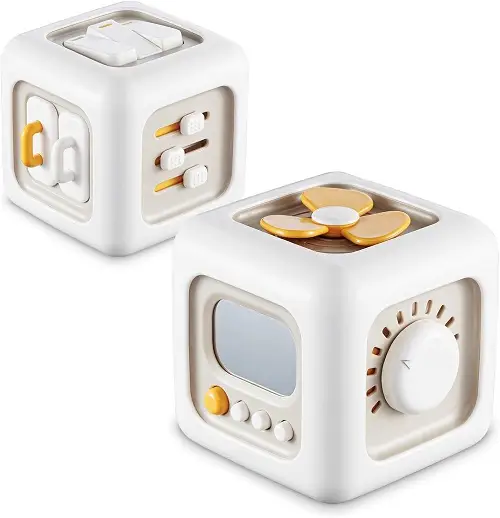 Montessori Busy Cube Travel Toy for Toddlers