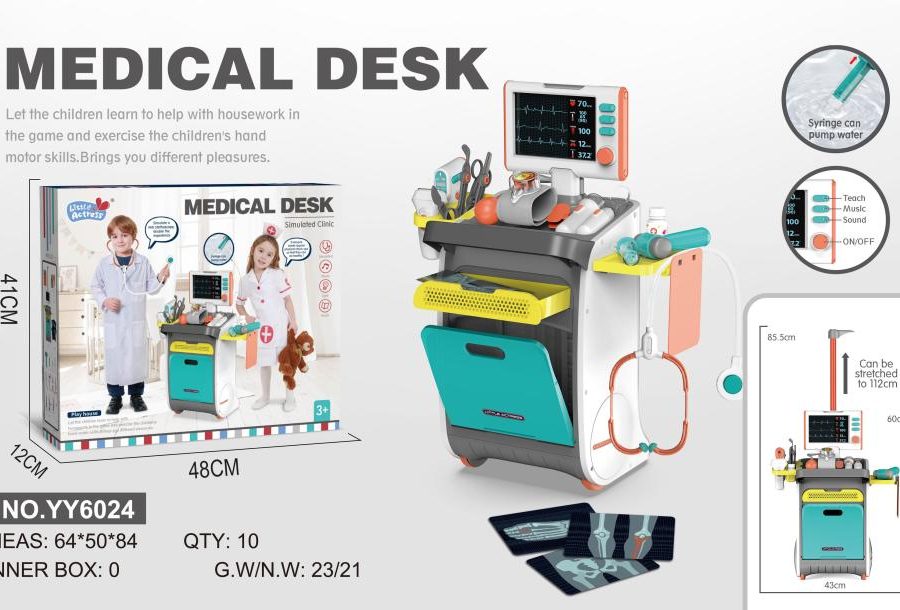 Kids Medical Desk Pretend Play Doctor Set