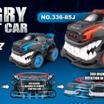 27MHz 4-channel RC angry stunt car with 360-degree rotation