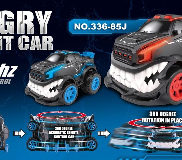 27MHz 4-Channel RC Angry Stunt Car with 360° Rotation