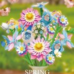 JING BLOCKS 26200 Spring Bouquet 685PCS DIY building block flower set for kids and craft toy wholesalers