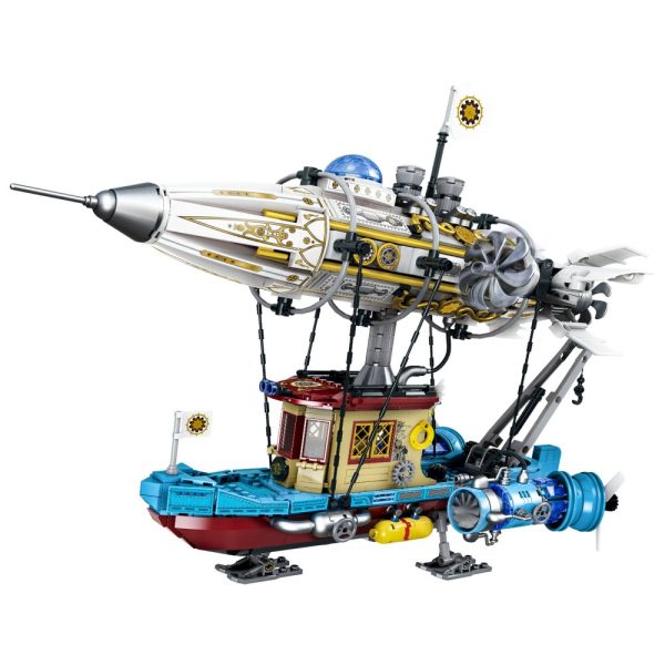 Steampunk Mechanical Airship Building Block Model 958015